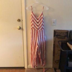 Mid calf pant romper